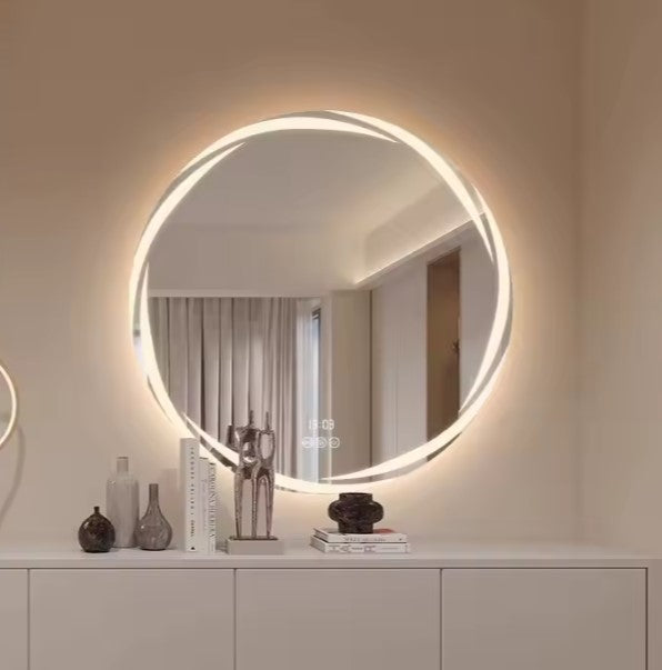 Jadé | ÉCLAT LINEA – Minimalistische LED-spiegel met Sculpturale Lichtlijn