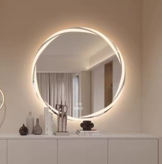 Jadé | ÉCLAT LINEA – Minimalistische LED-spiegel met Sculpturale Lichtlijn